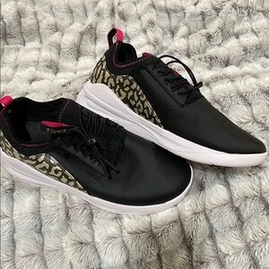 Clove doesn’t have to be boring….Black and Pink Leopard Sneakers